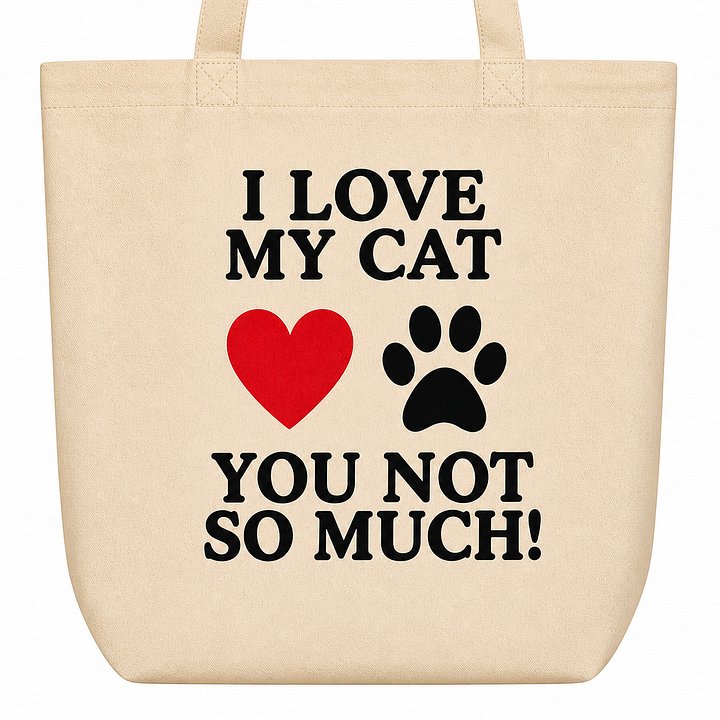 Funny Cat Tote Bag product image (2)