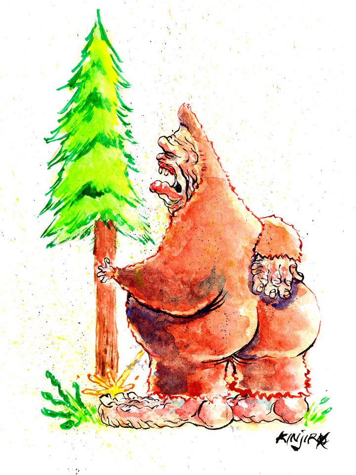 BIG FOOT! (Original Watercolor Painting) product image (1)