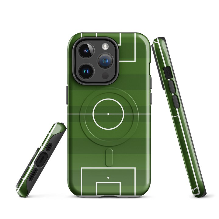 Pitch-Perfect MagSafe® Tough Case — Top-Down Soccer Field product image (3)