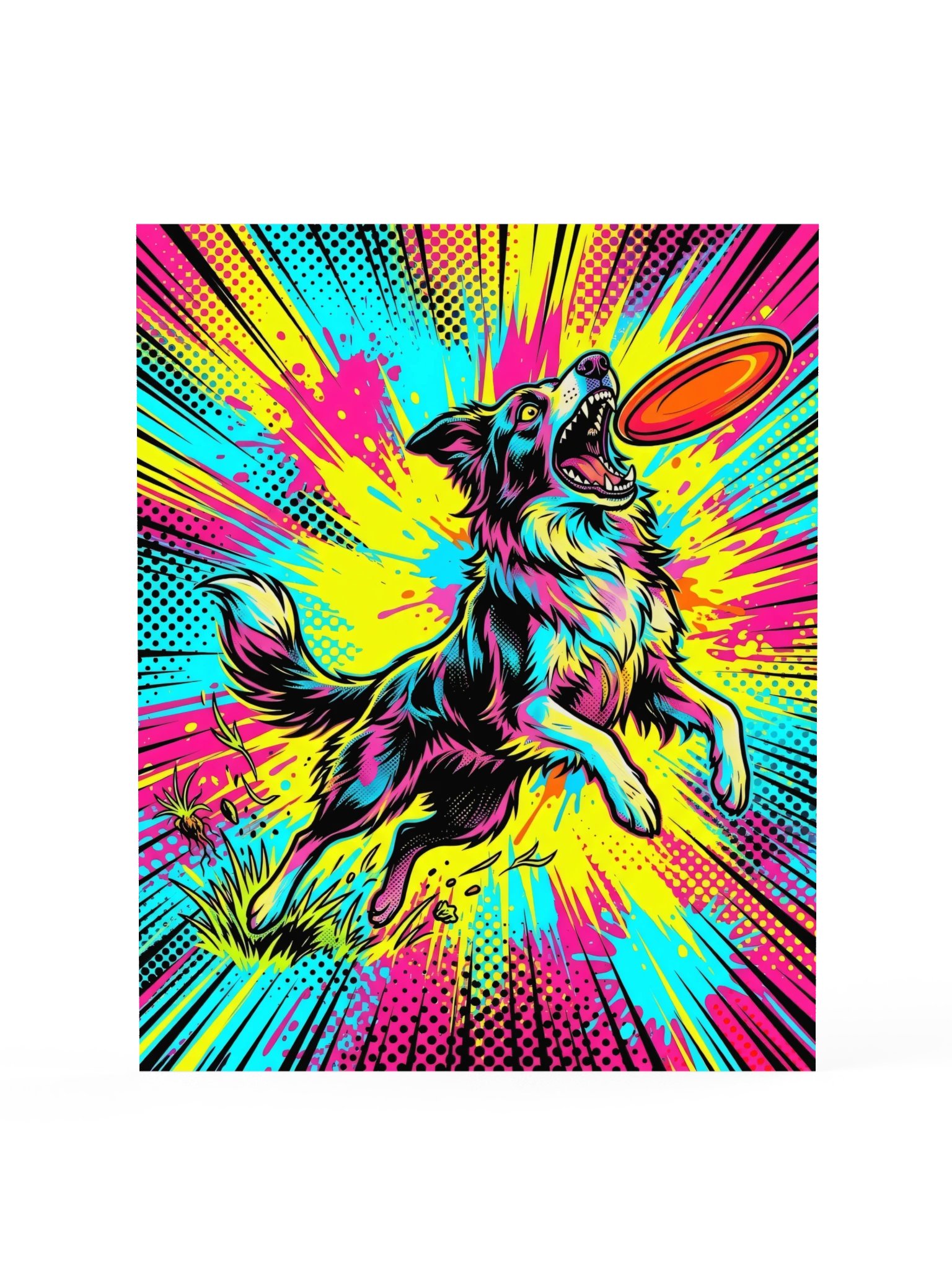 Frisbee Collie Poster product image (15)