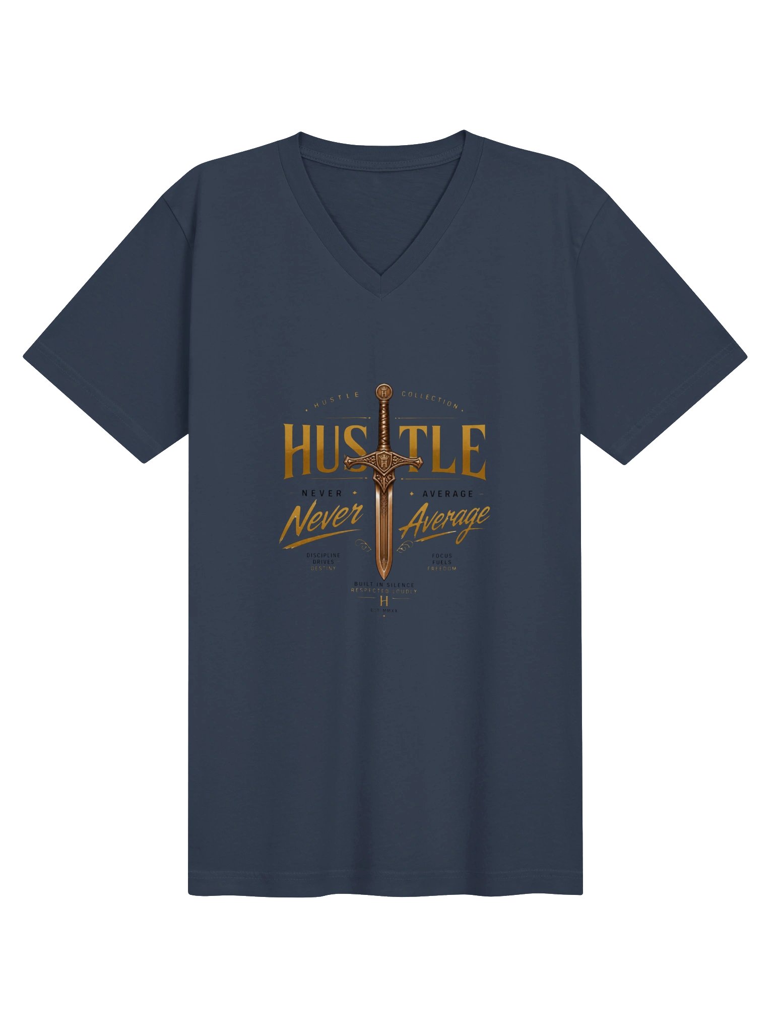 Hustle Eagle Motivation V-Neck Tee product image (13)