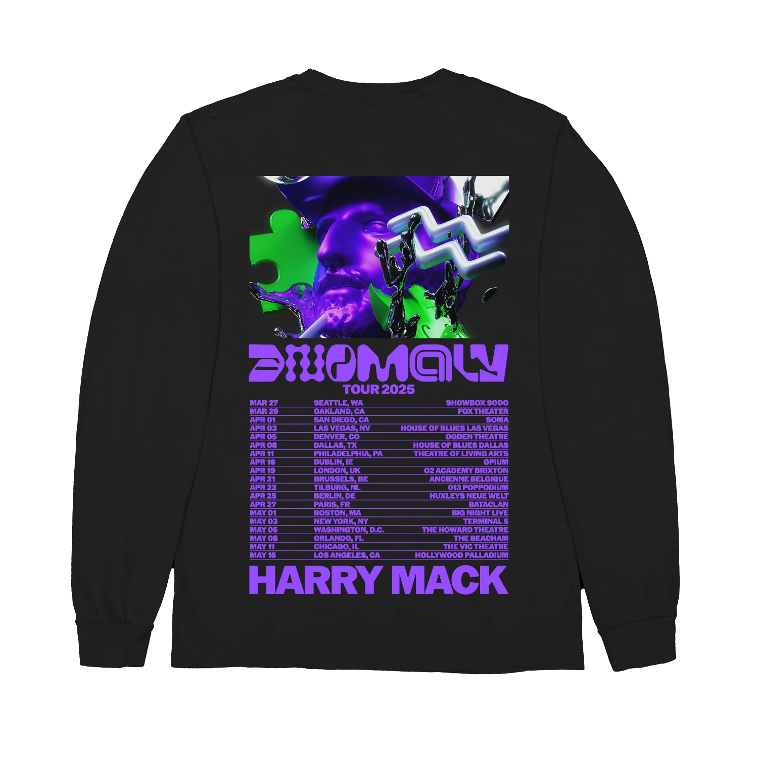 Anomaly Tour 2025 Black Crewneck product image (2)