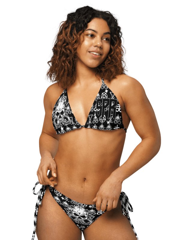 Skull Piercing Records String Bikini Set product image (1)