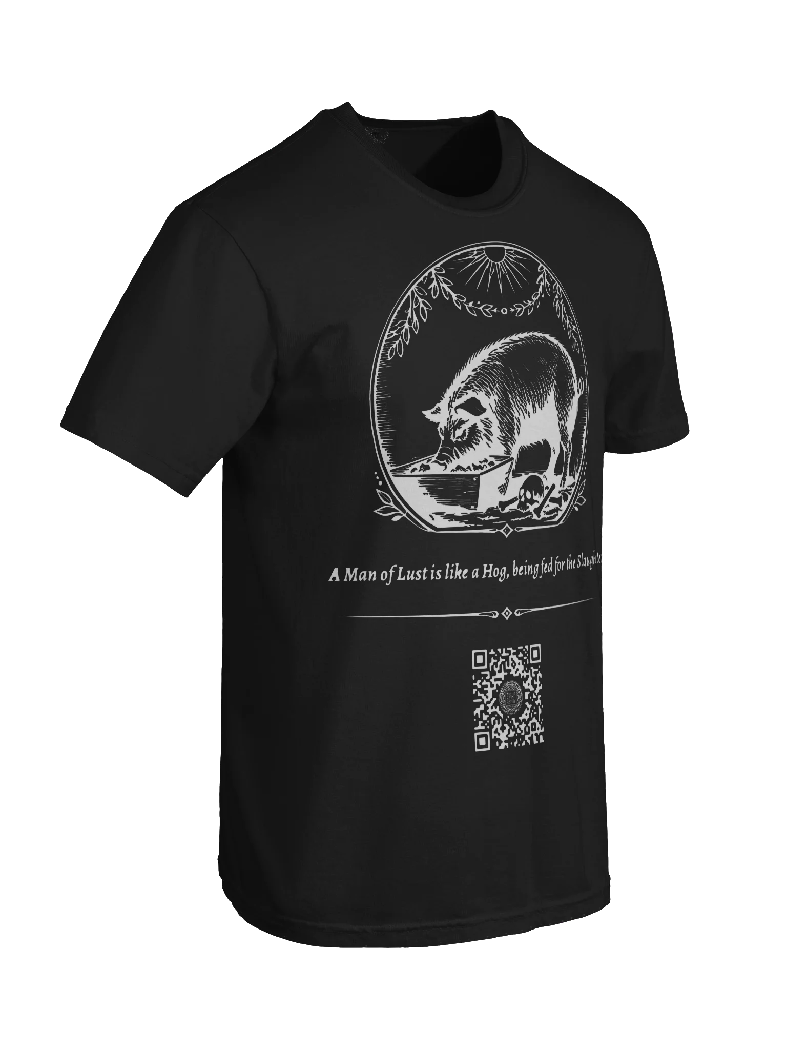 Fed for Slaughter (White on Black/Color) product image (8)