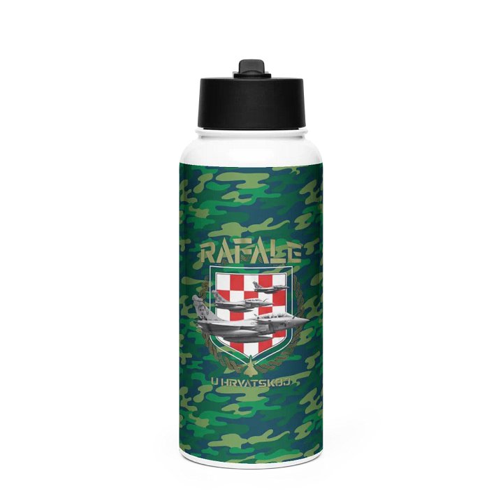 Rafale Fighter Jets Camo Stainless Steel Bottle product image (1)