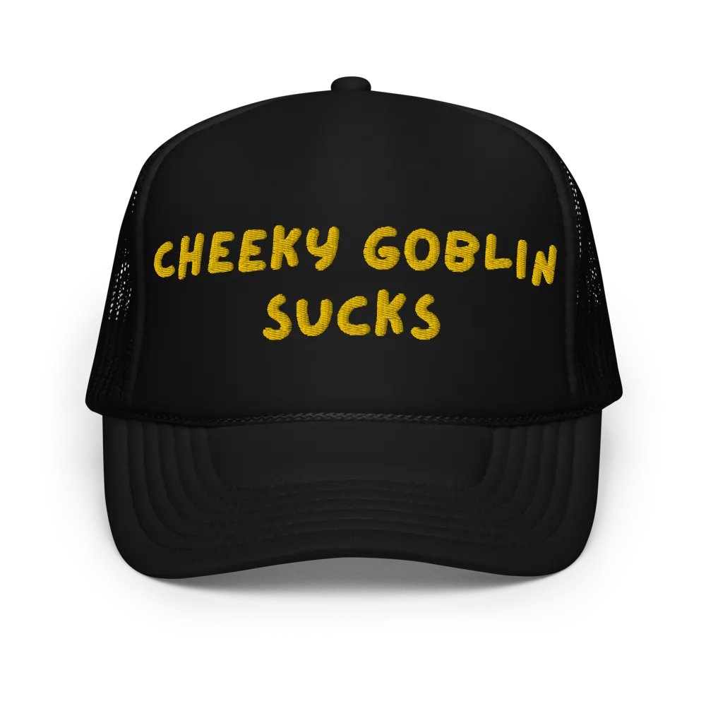 cheeky goblin sucks embroidered trucker hat product image (1)