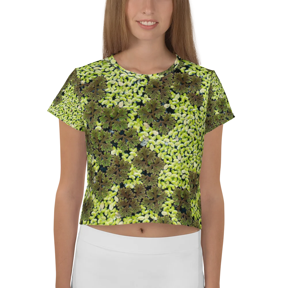 Verdant Life Light All-Over Print Crop Tee product image (1)