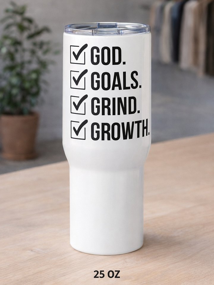 On-the-Go Stainless Steel God Goals Tumbler product image (1)