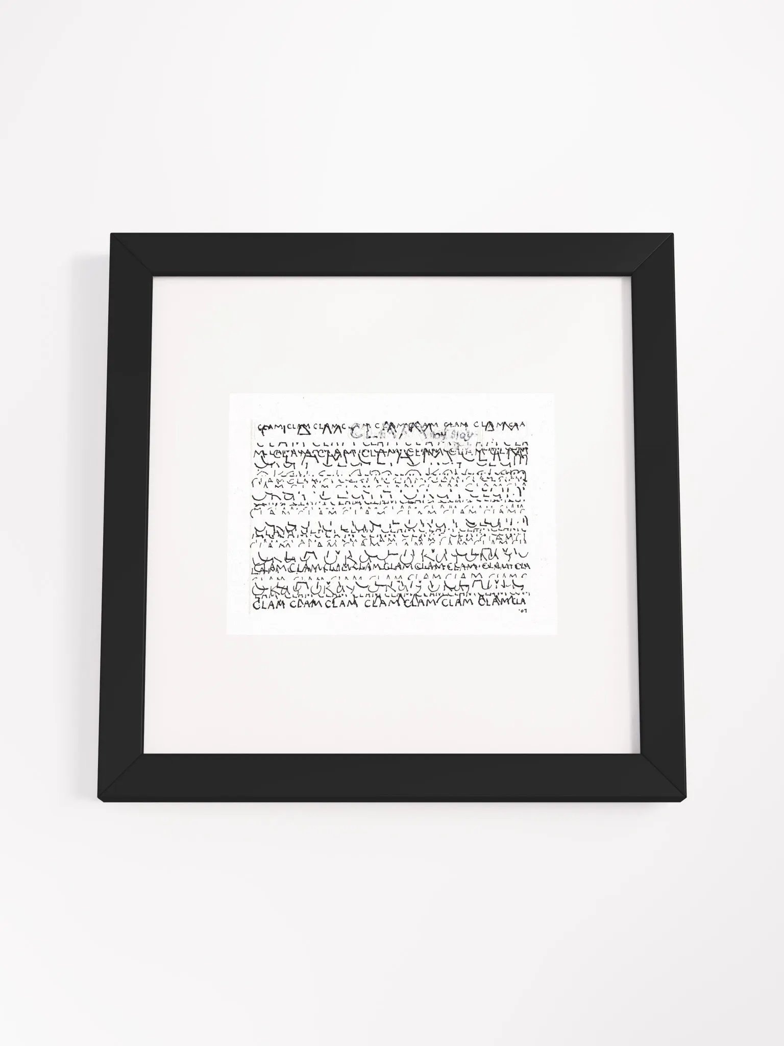 Clam Panel Card Print Framed product image (4)