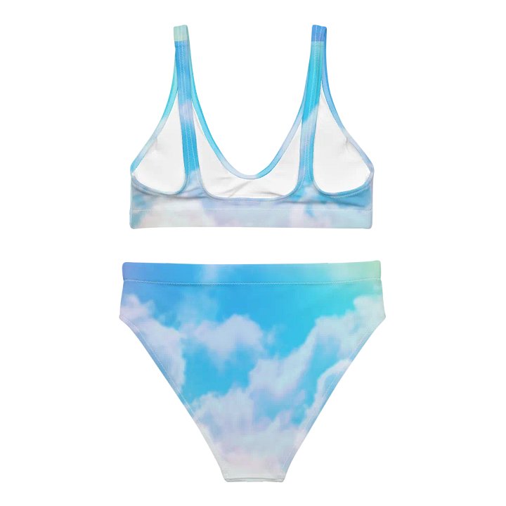 Blur cloud rainbow Design High Waisted Bikini - V6 product image (1)