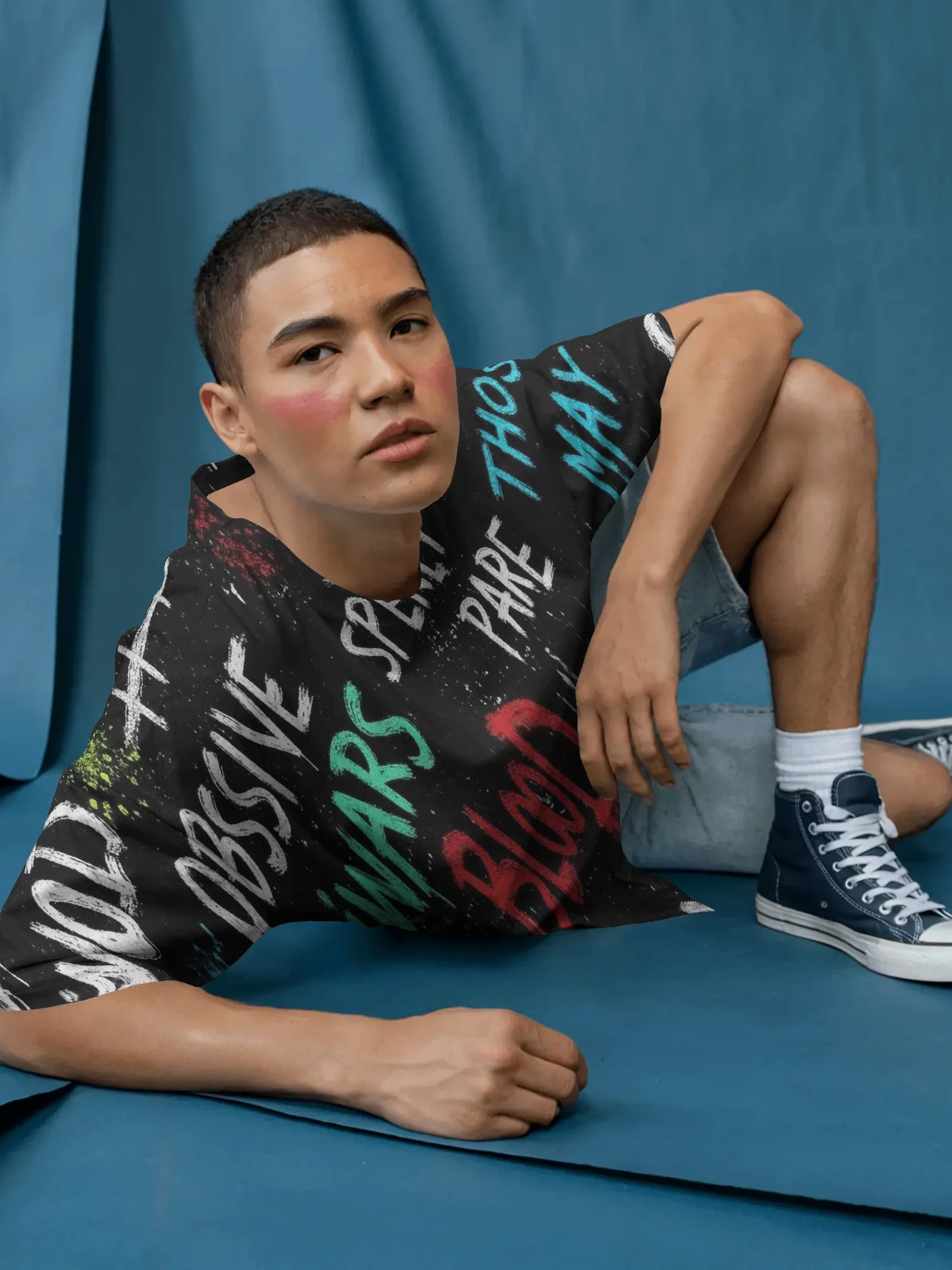 PSYCHO – Mental Static Series - Graffiti All-Over Print Tee product image (4)