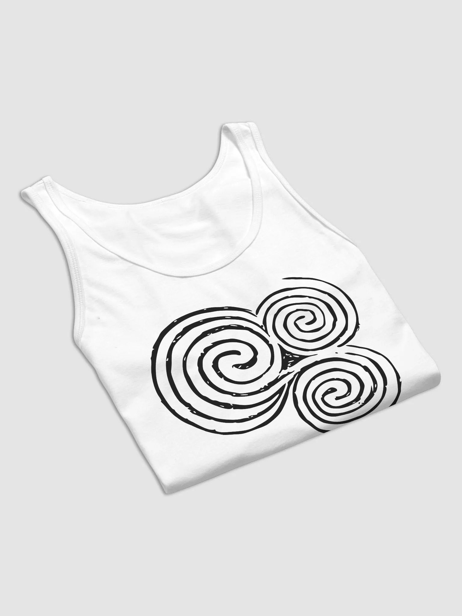 Newgrange Triskelion Men's Tank Top White product image (8)