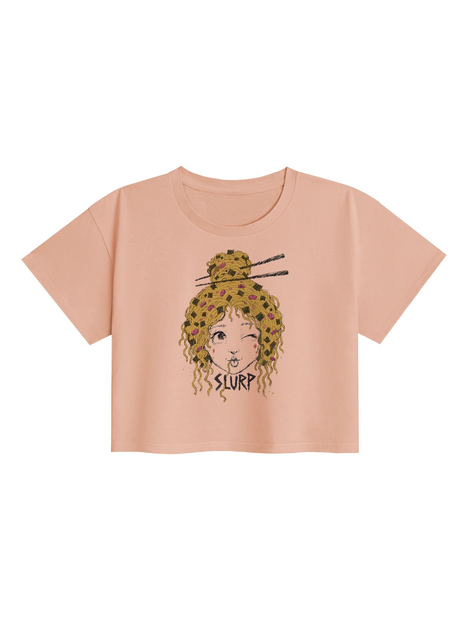 SLURP - Ramen Head – Lost in the Broth Graphic Crop Top product image (1)