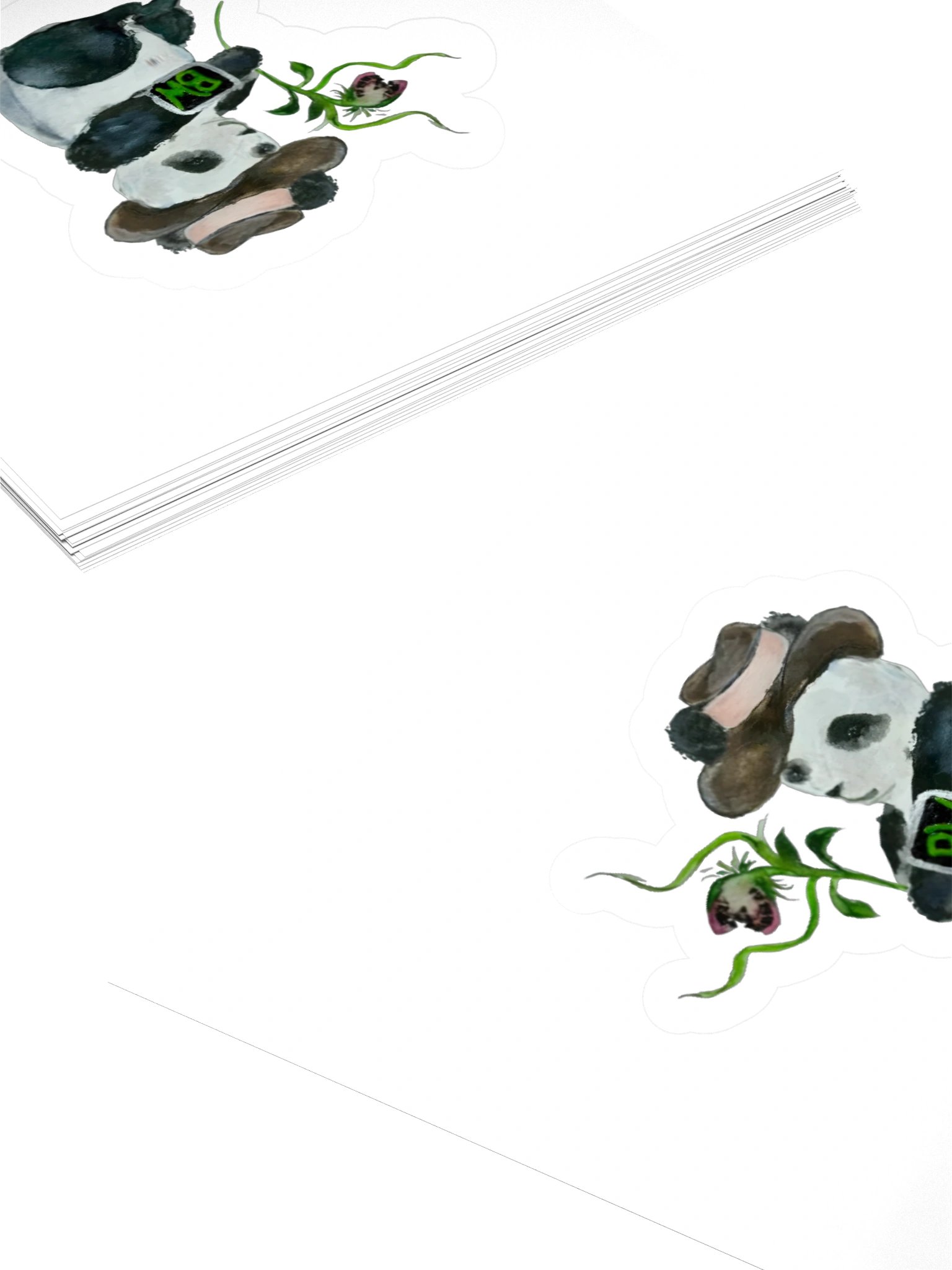 Bio Wagon Charity Panda Kiss Cut Sticker product image (11)