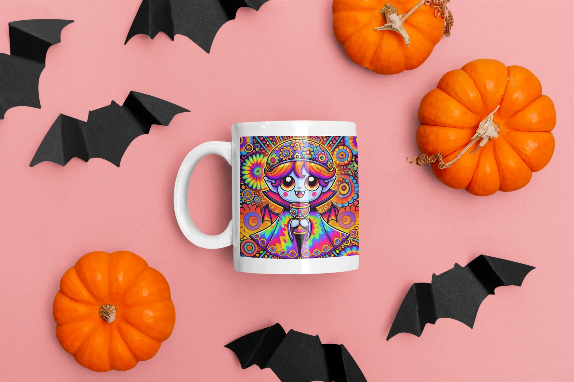 Hippy Trippy Halloween Family Collection: Psychedelic Tie-Dye Halloween Art product image (8)