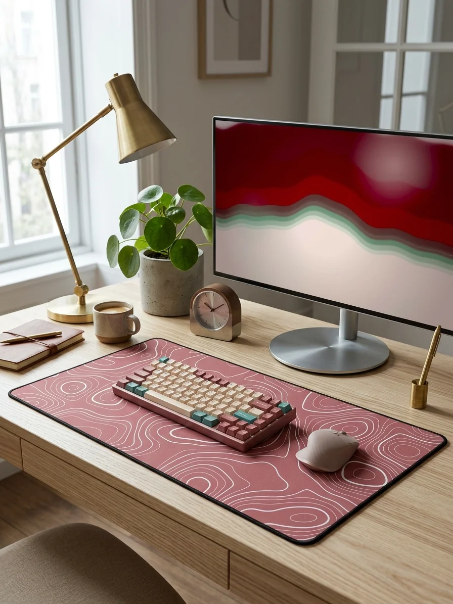 High Ground desk mat (coral) product image (1)