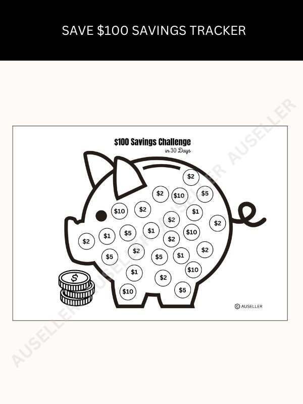Piggy Bank Savings Tracker Bundle product image (2)