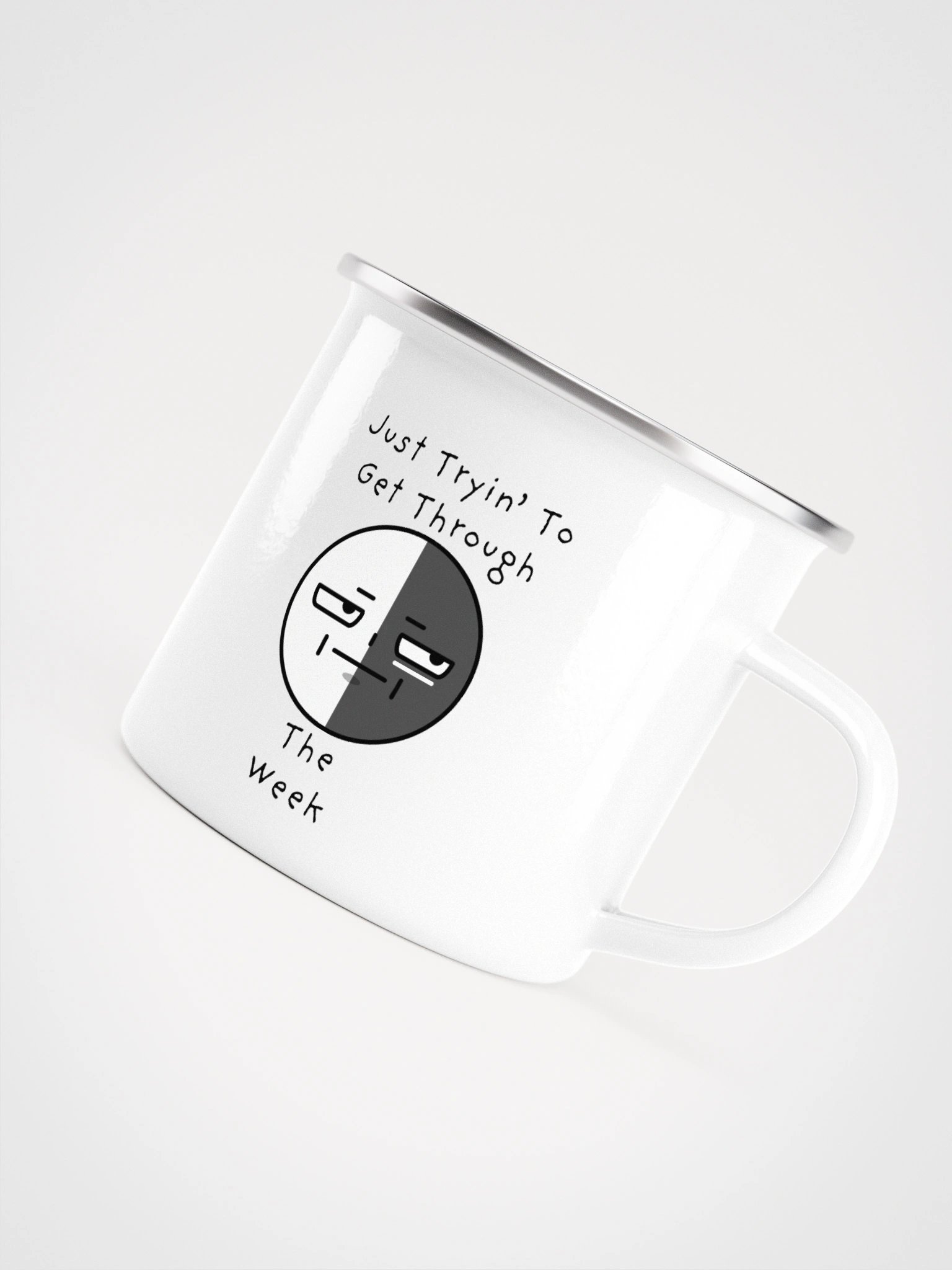 "Just Tryin To Get Through" Enamel Mug product image (4)