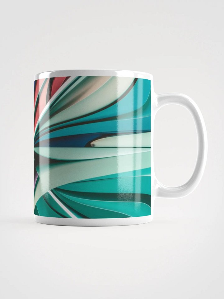 Graphic Grove White Glossy Ceramic Mug with Exclusive Abstract Design - 11oz, 15oz, 20oz product image (1)