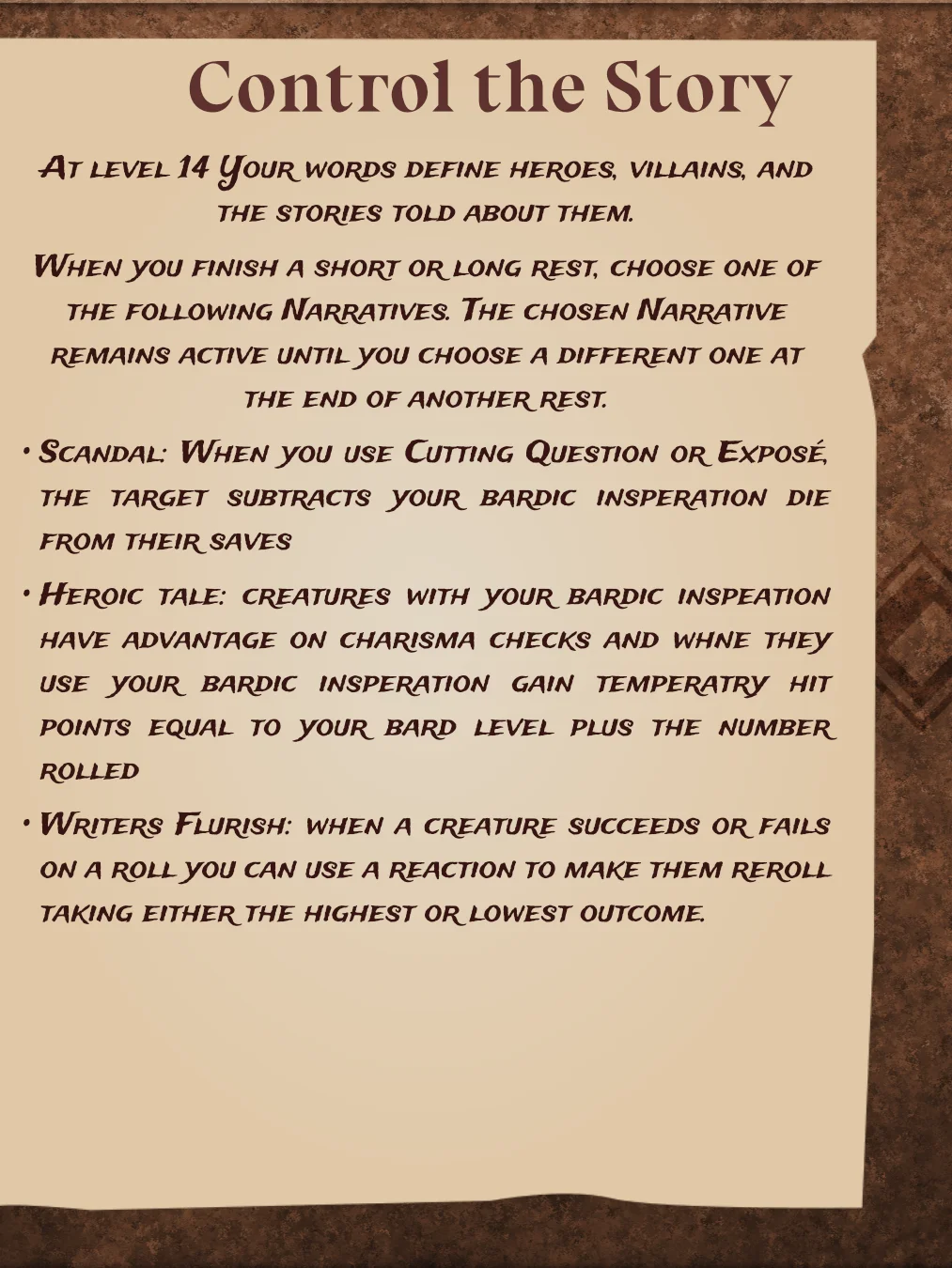 The Chronicler Bard product image (4)