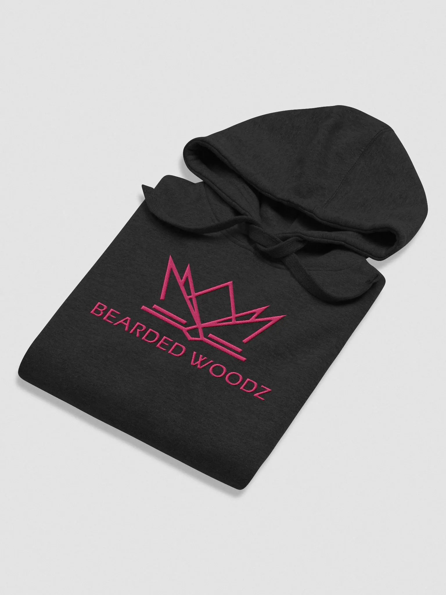 Men's Bearded Woodz Hoodie (Pink Embroidery) product image (4)