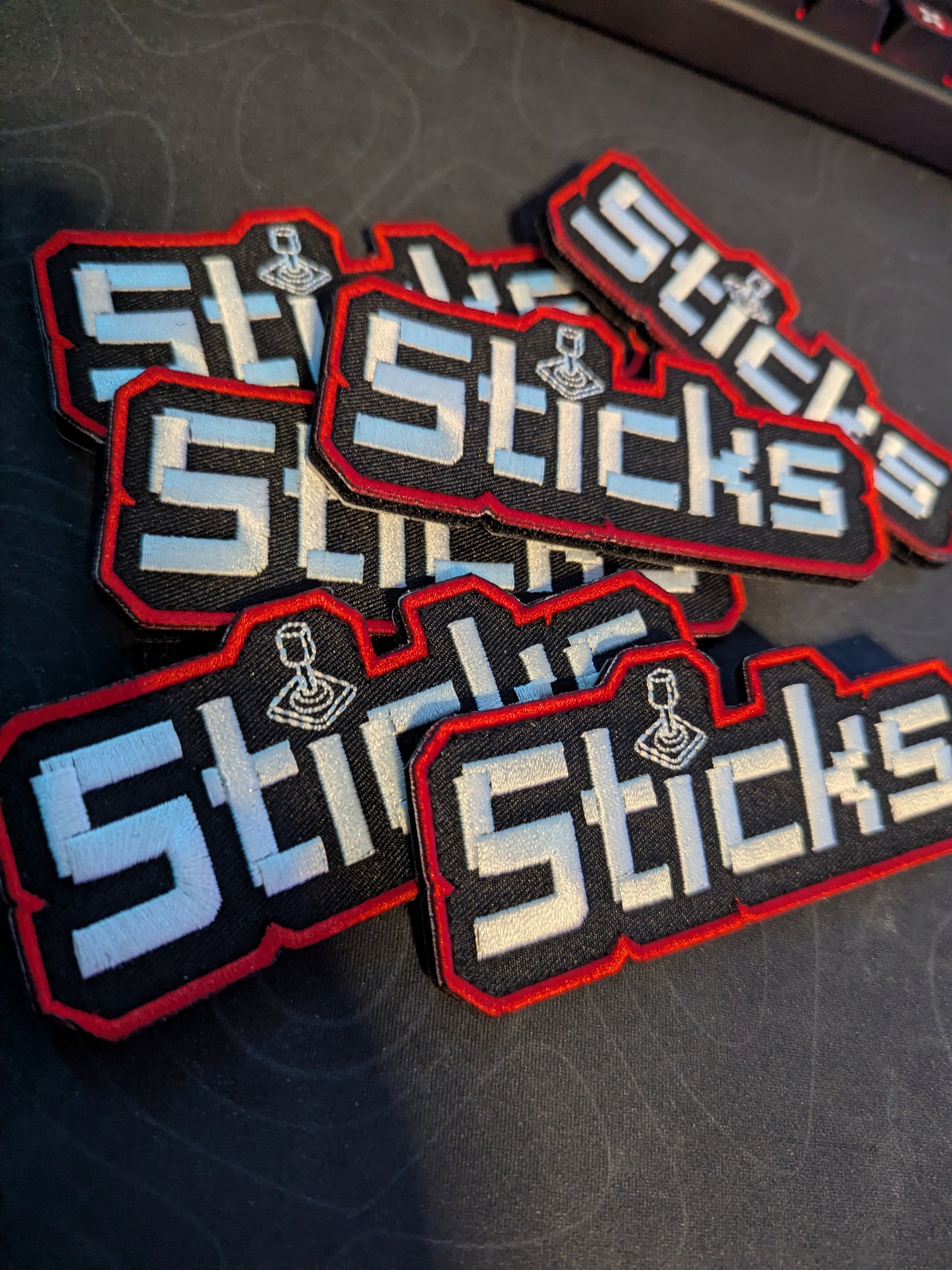 Sticks Embroidered Velcro Patch product image (1)
