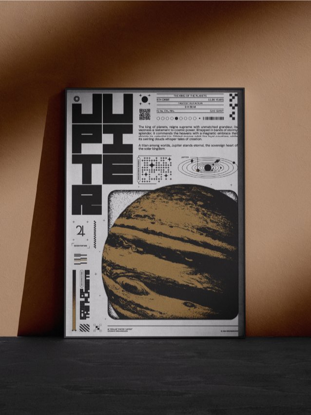 Dominion : Jupiter — Bold Brutalist Digital Print for Modern Interior product image (2)