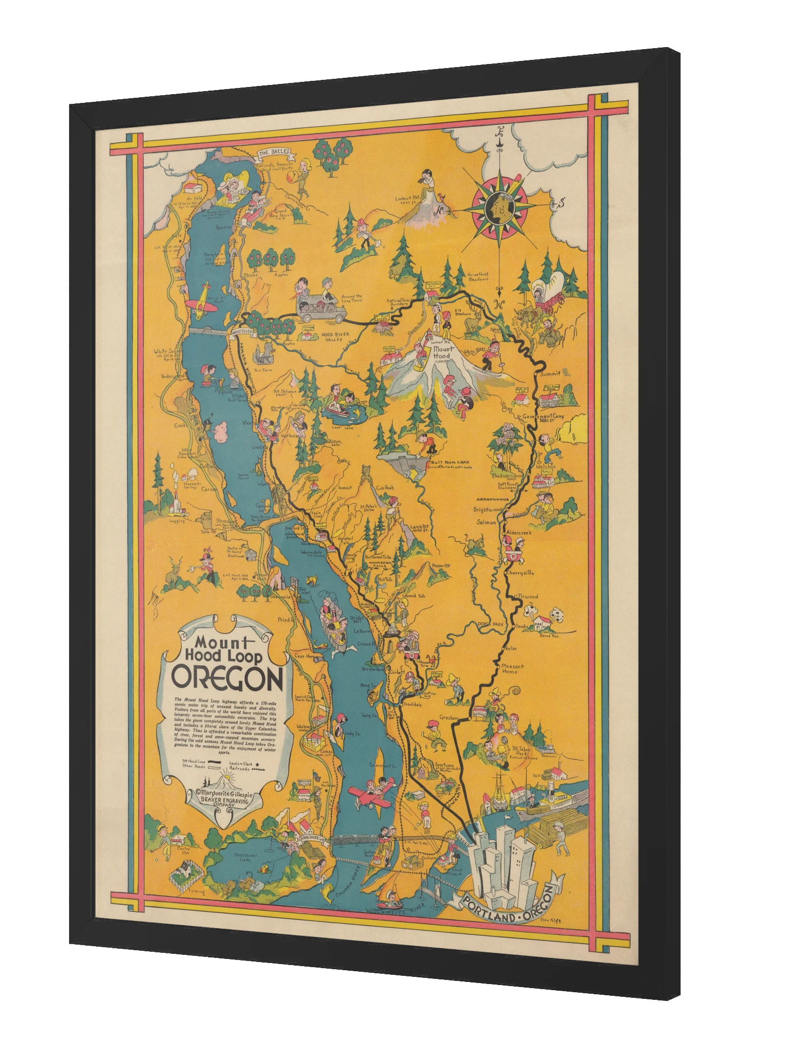 Mount Hood Loop Framed Print product image (2)