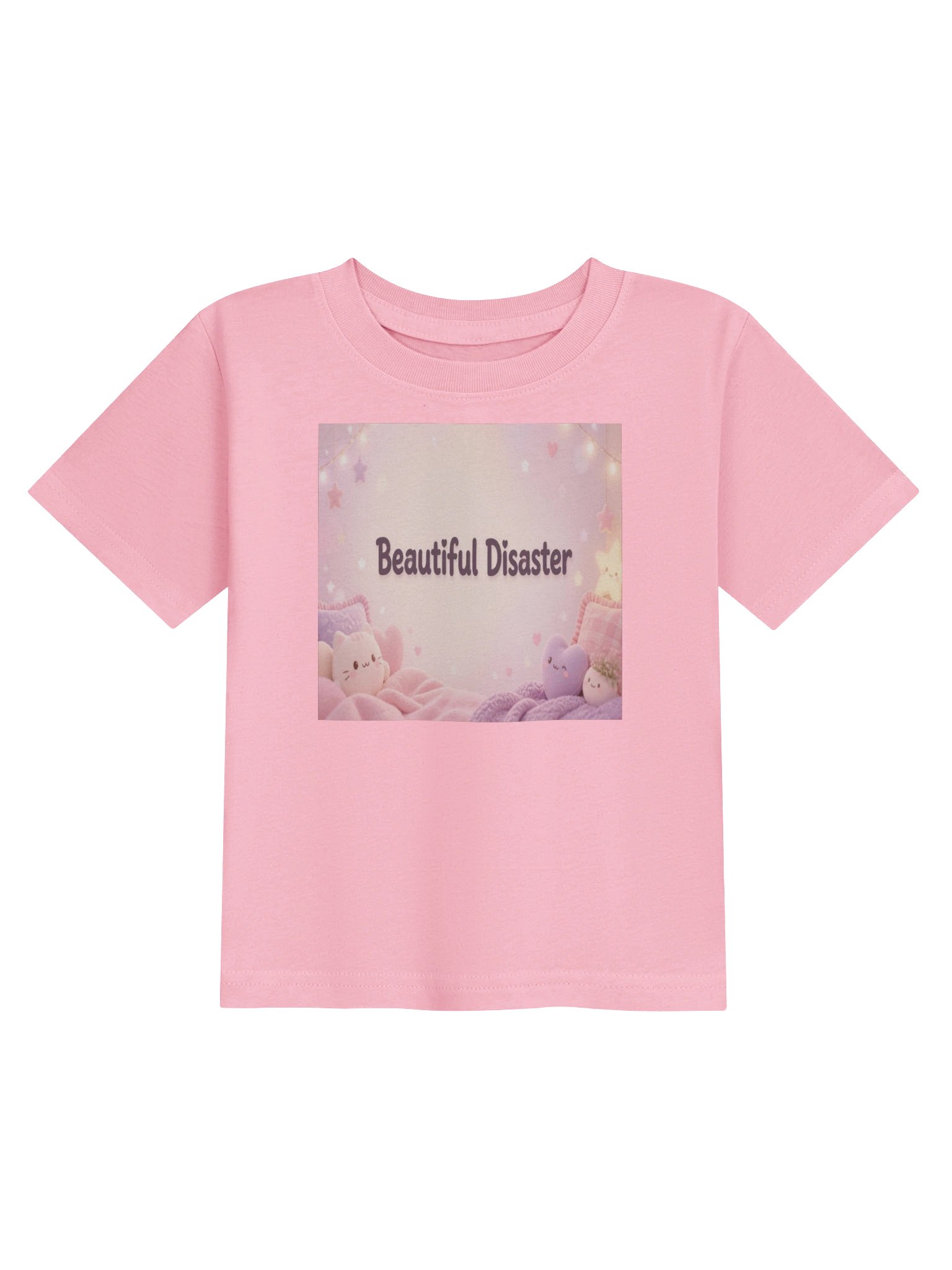 "Beautiful Disaster" Pastel Baby Tee product image (1)