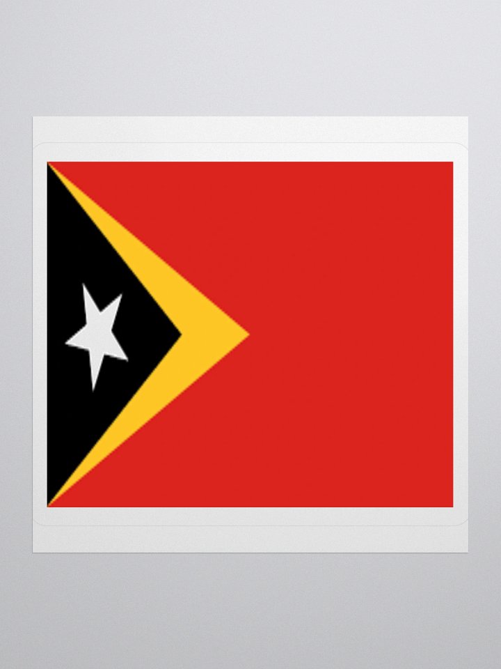 East Timor Flag Sticker - Premium Vinyl Design for National Pride product image (3)