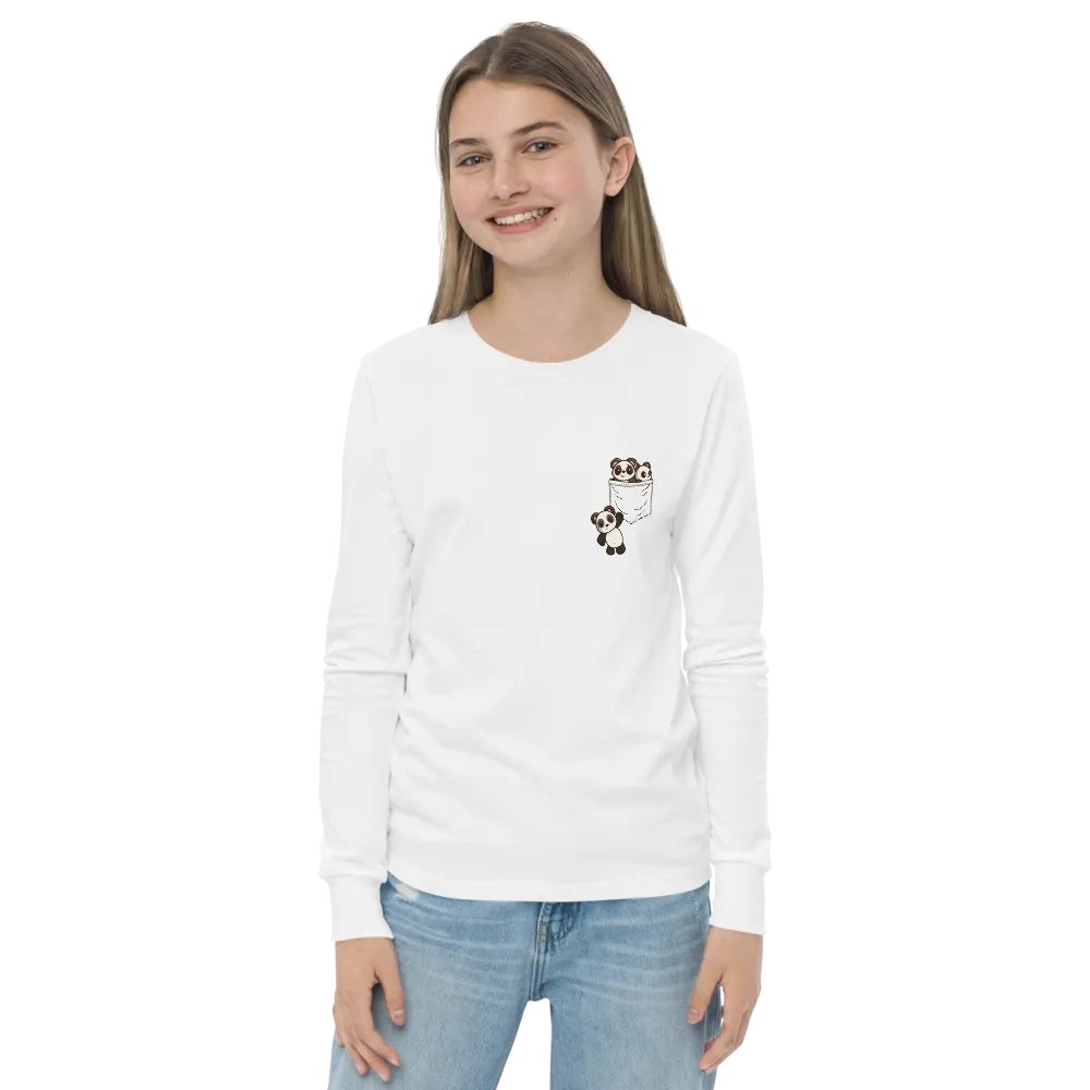 Pocket Of Pandas Youth Long Sleeve product image (2)