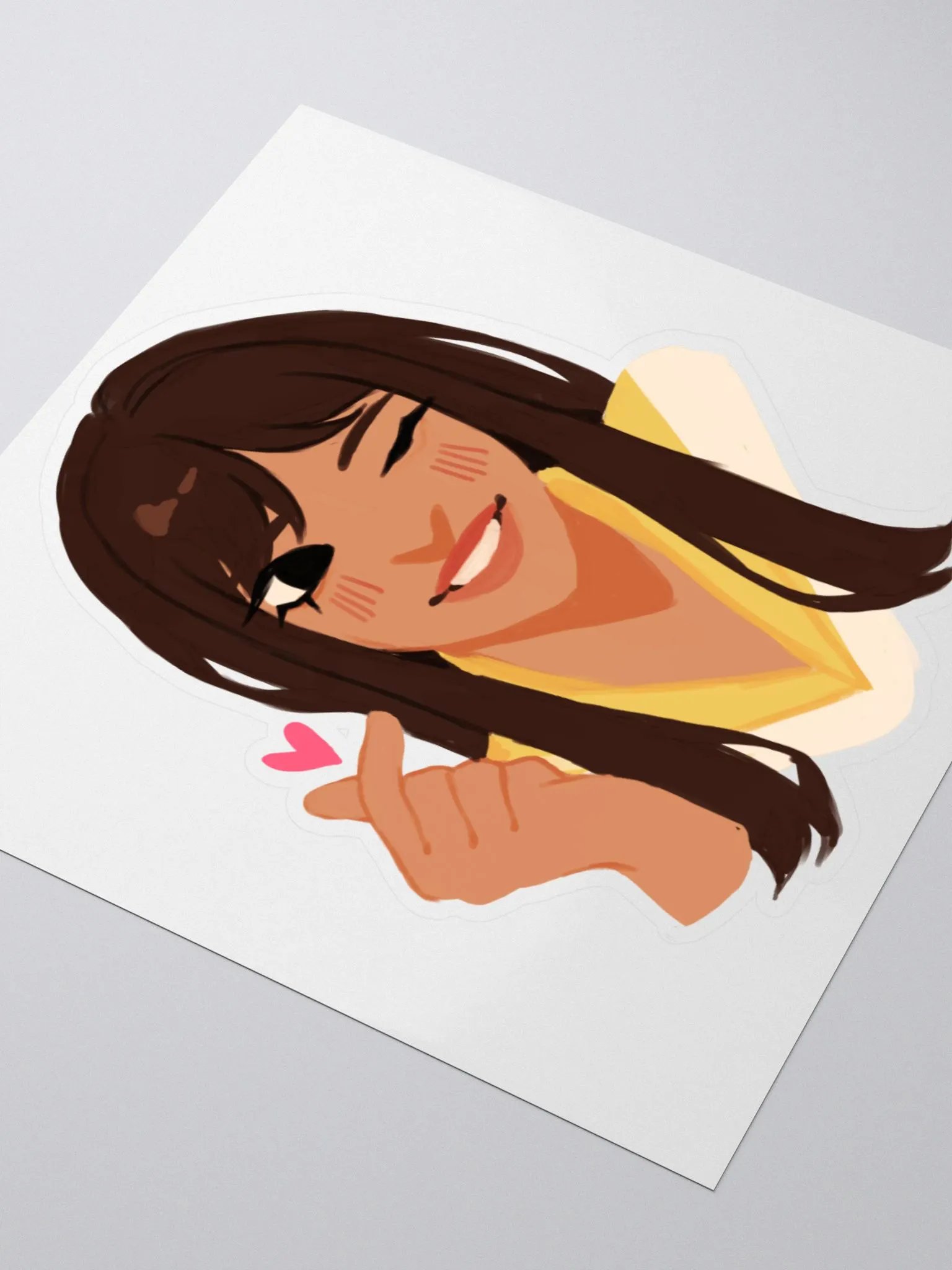 Finger Heart Sticker product image (3)