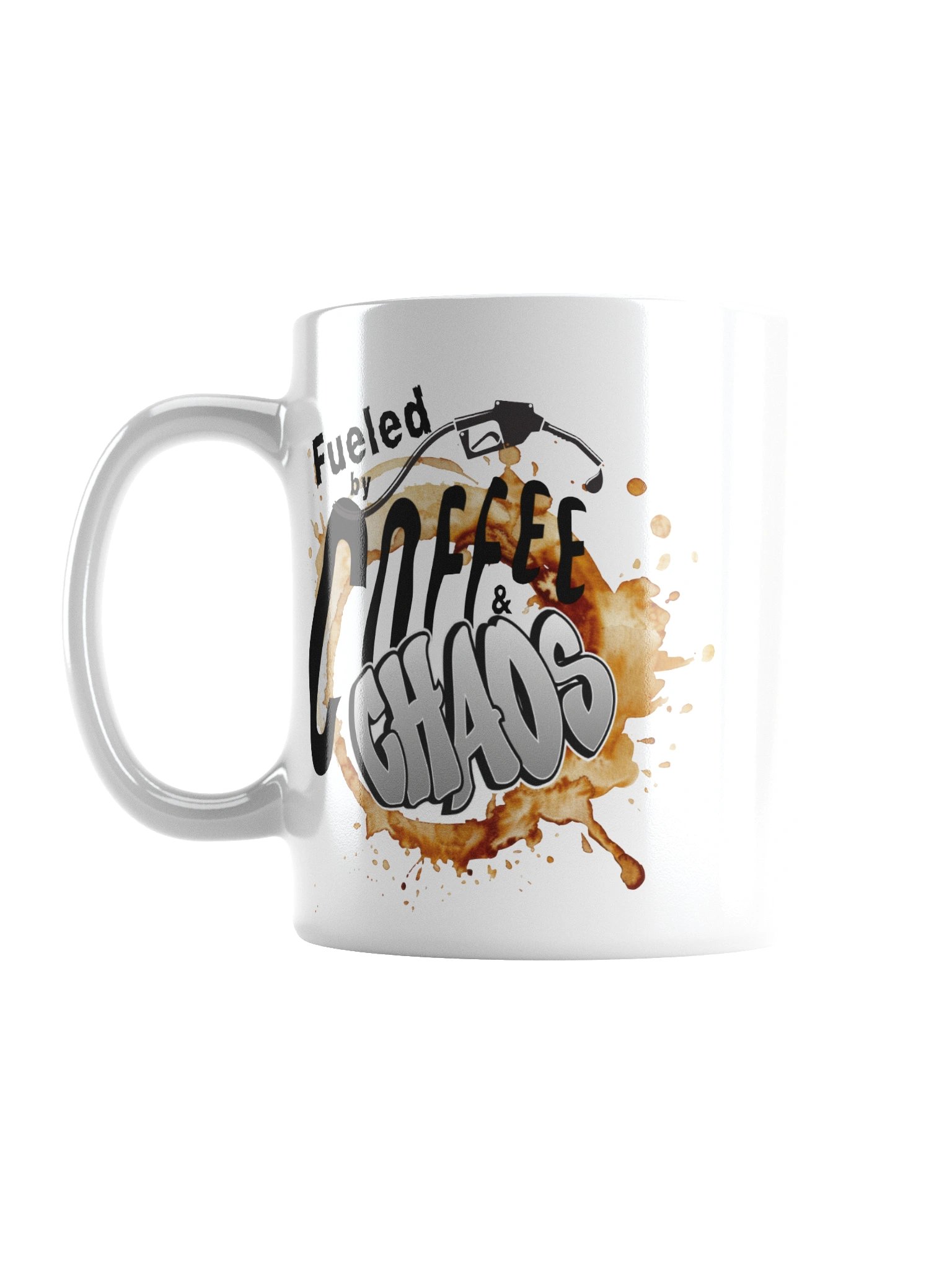 “Fueled by Coffee & Chaos” Graffiti Mug product image (2)
