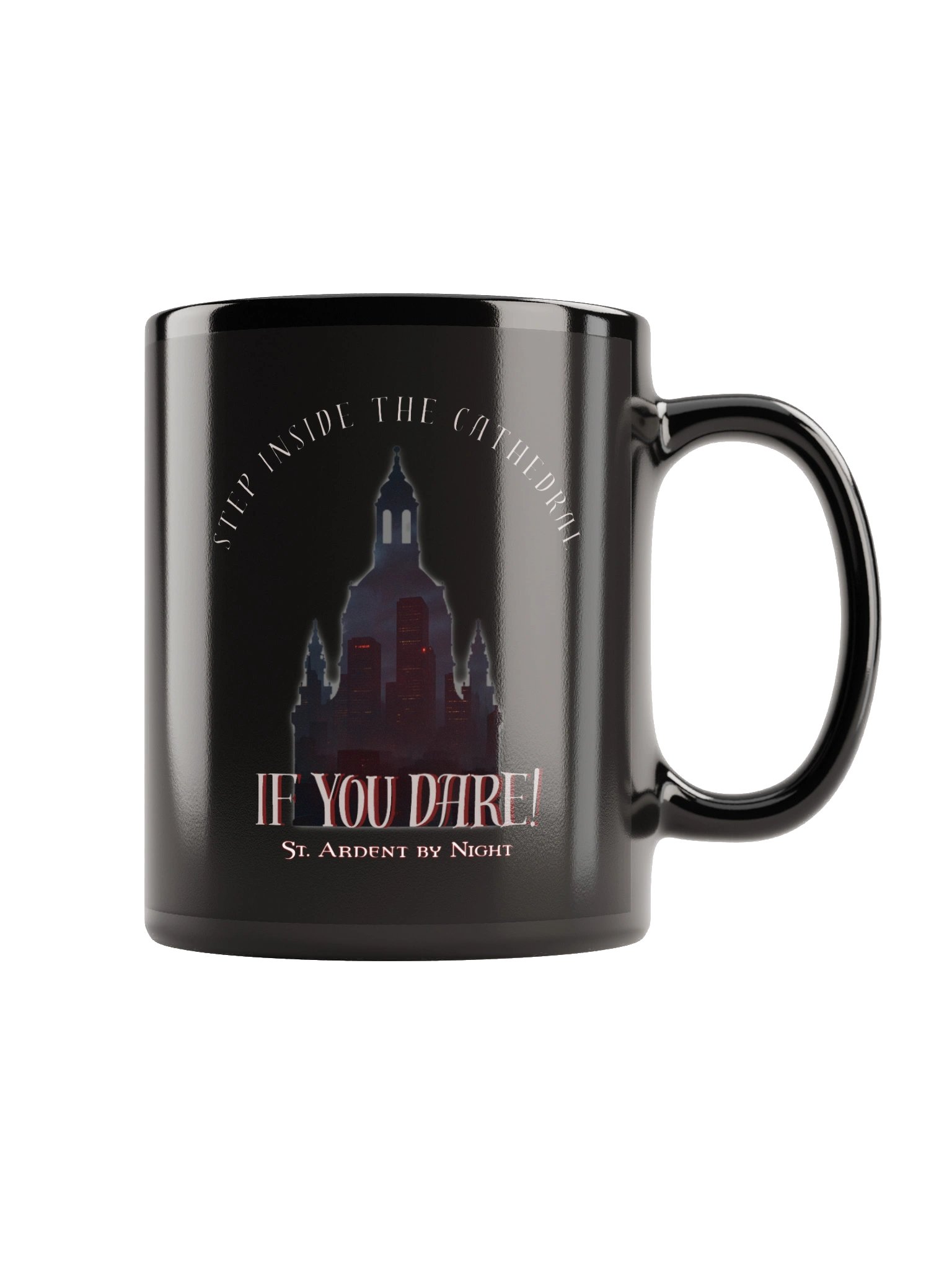 St. Ardent by Night Black Glossy Mug product image (1)