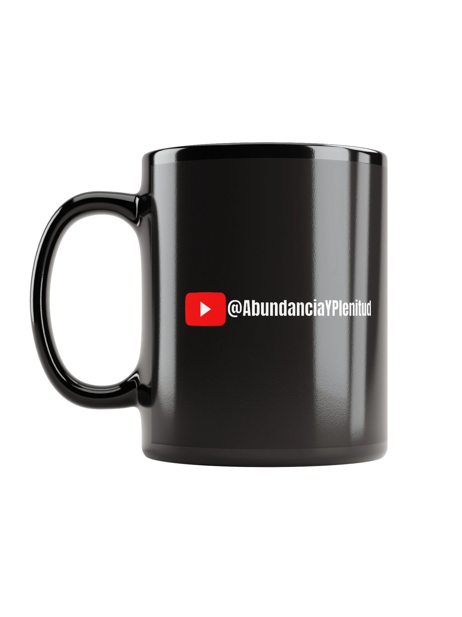 Taza Negra Brillante con Afirmación de Riqueza product image (11)