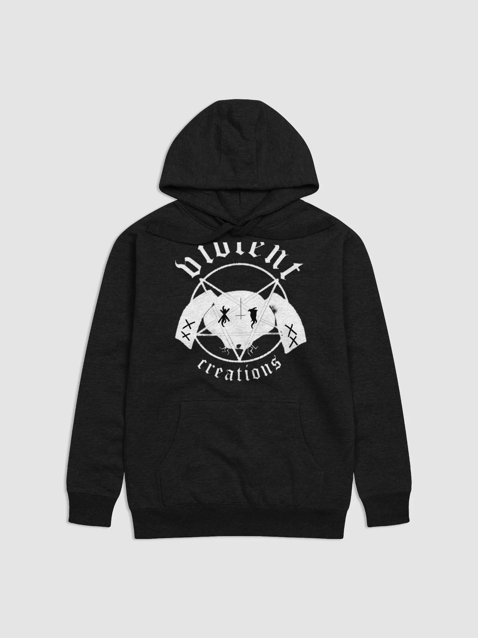 Black Metal Bunny Logo Hoodie product image (1)