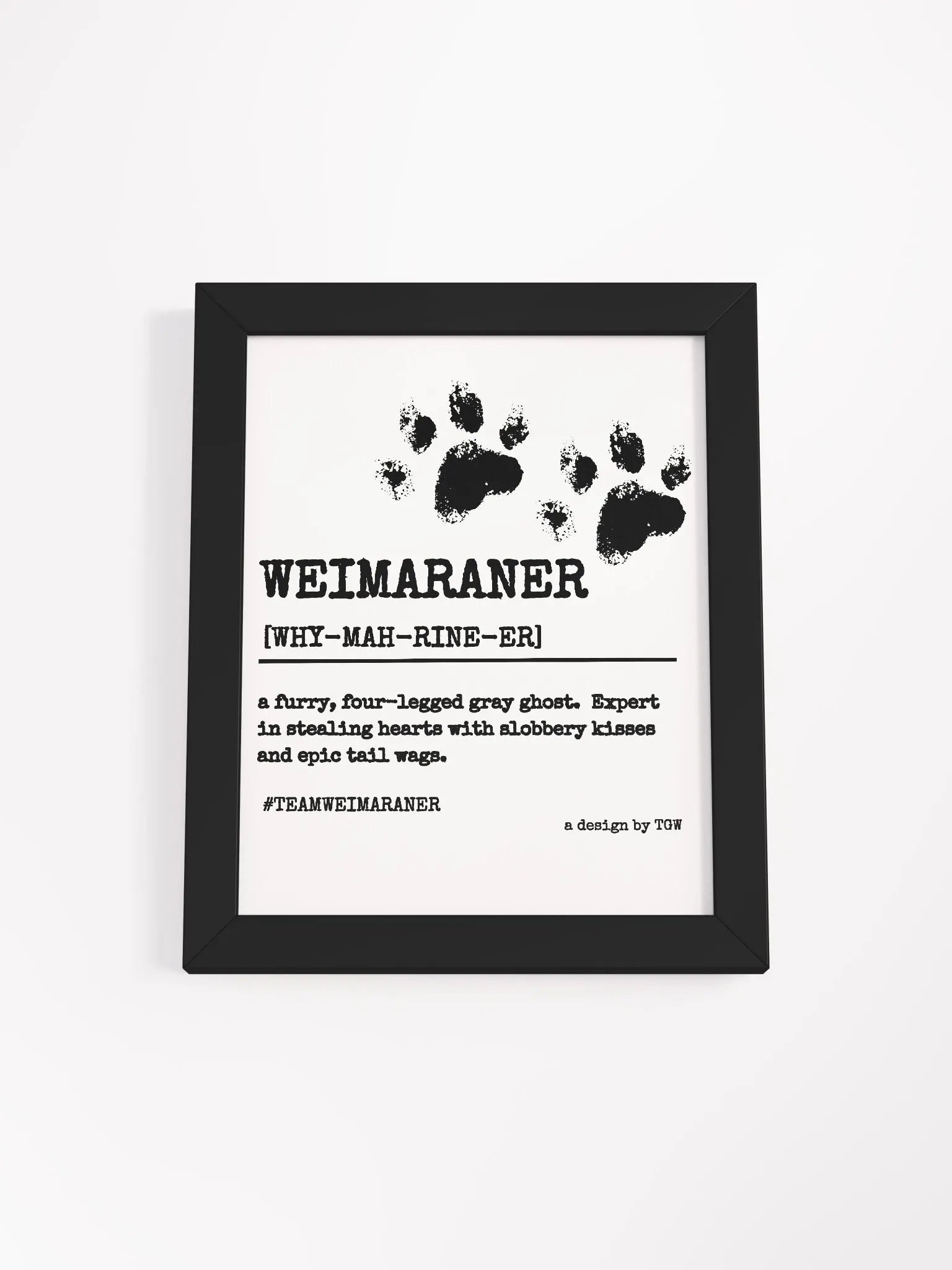 Definition of Weimaraner - Framed Print product image (1)