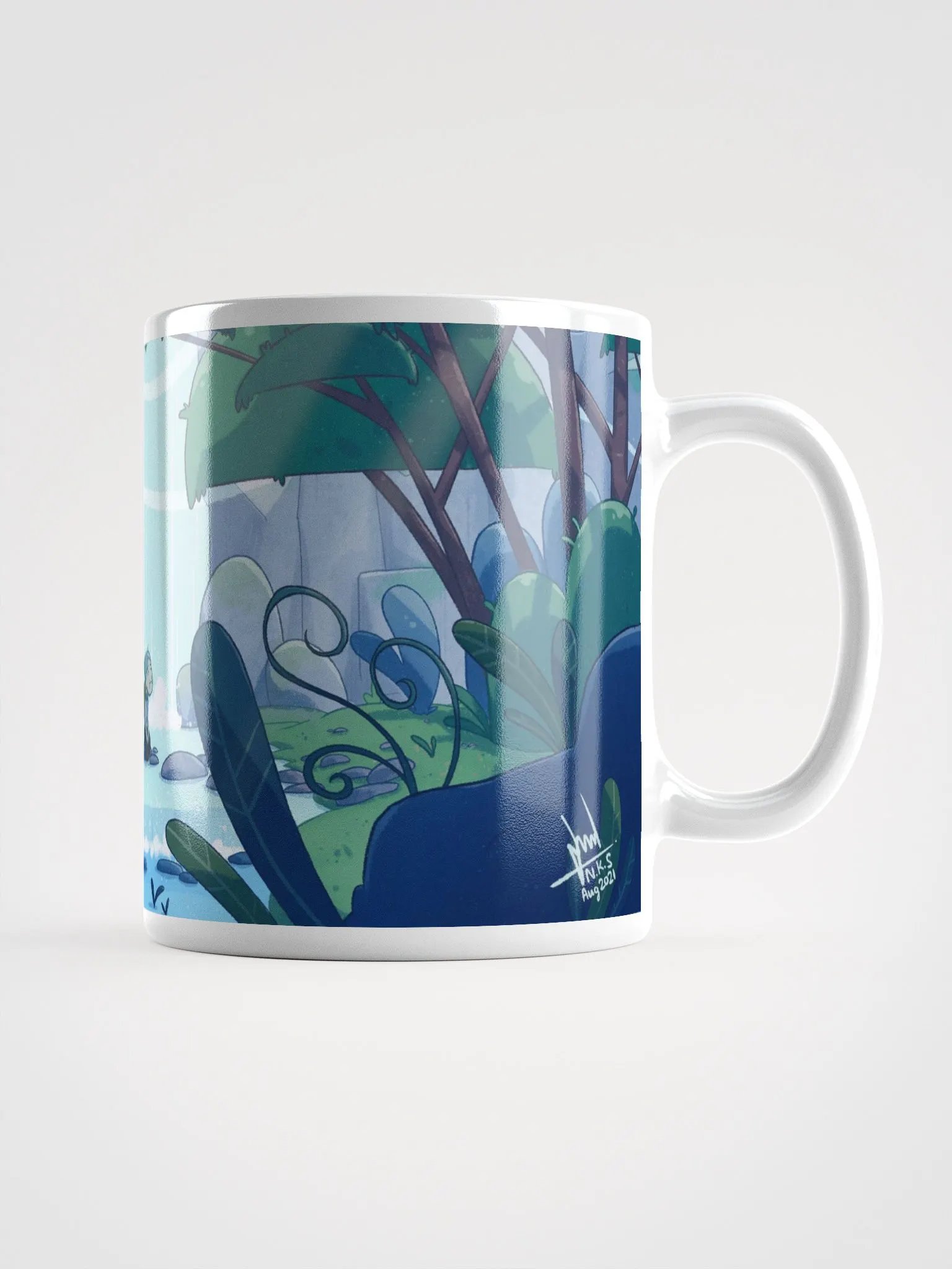 Surviving | White Glossy Mug product image (4)