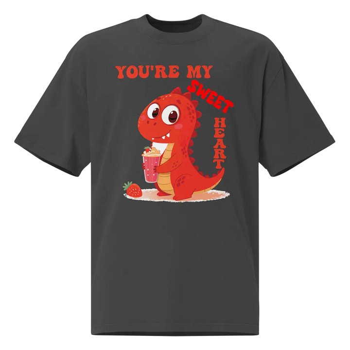 You're My Sweet Heart Dino Oversized Tee product image (1)