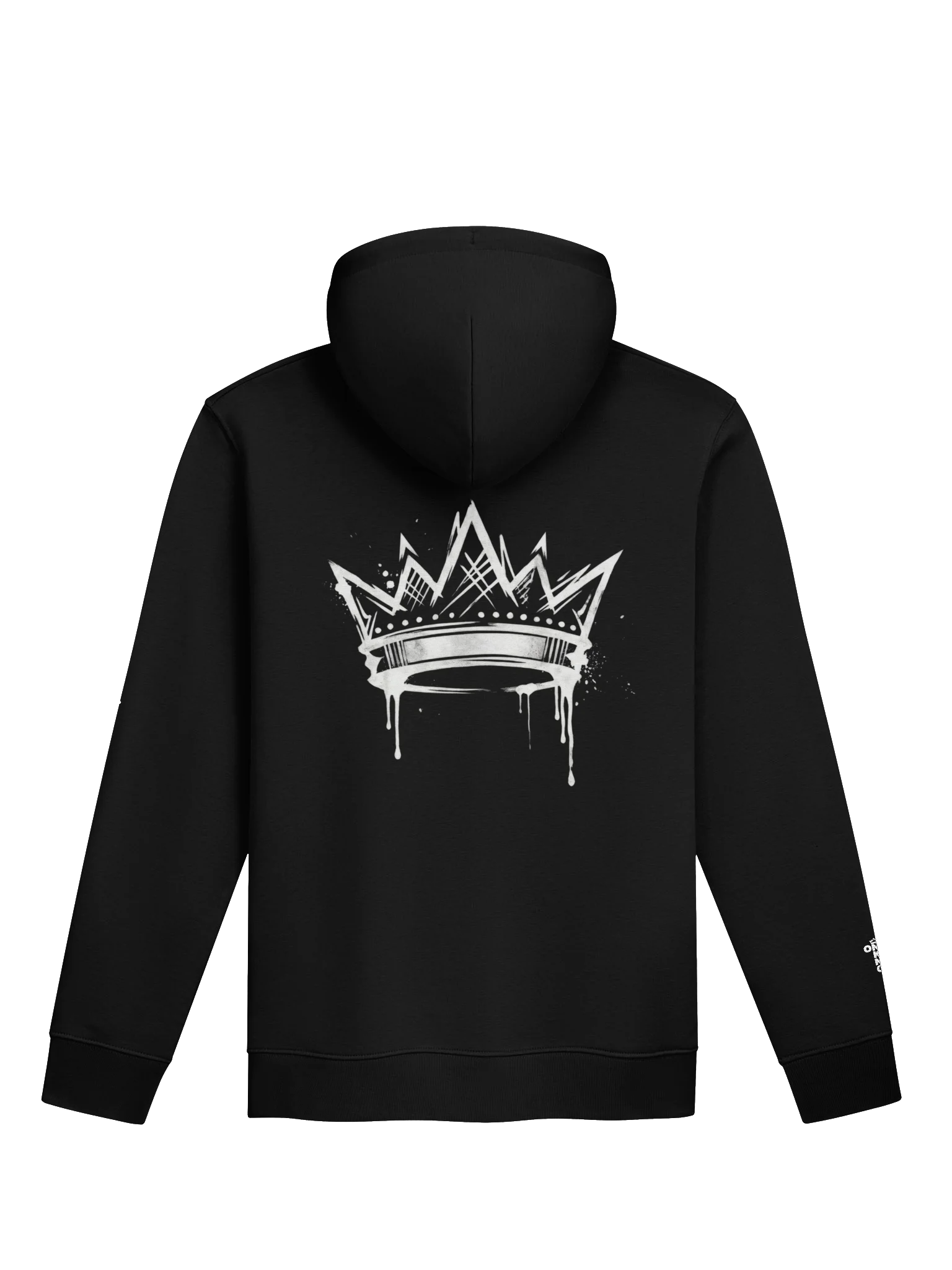 ONE KING True Crown 100% Organic Cotton Premium Street Hoodie with embroidered sleeve logo product image (1)