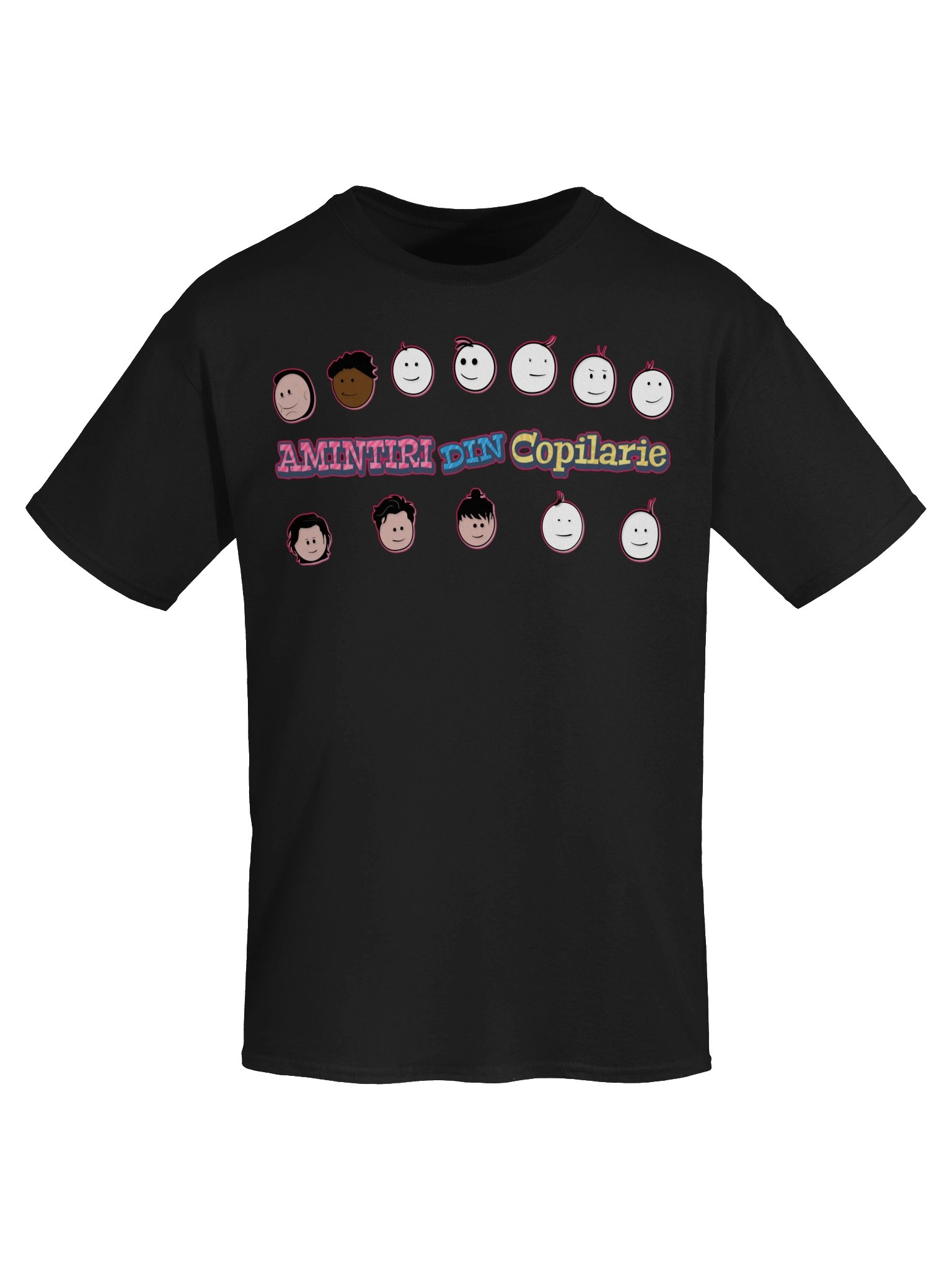 👕 Tricou Negru Damă „Amintiri Din Copilărie” – Personajele product image (5)