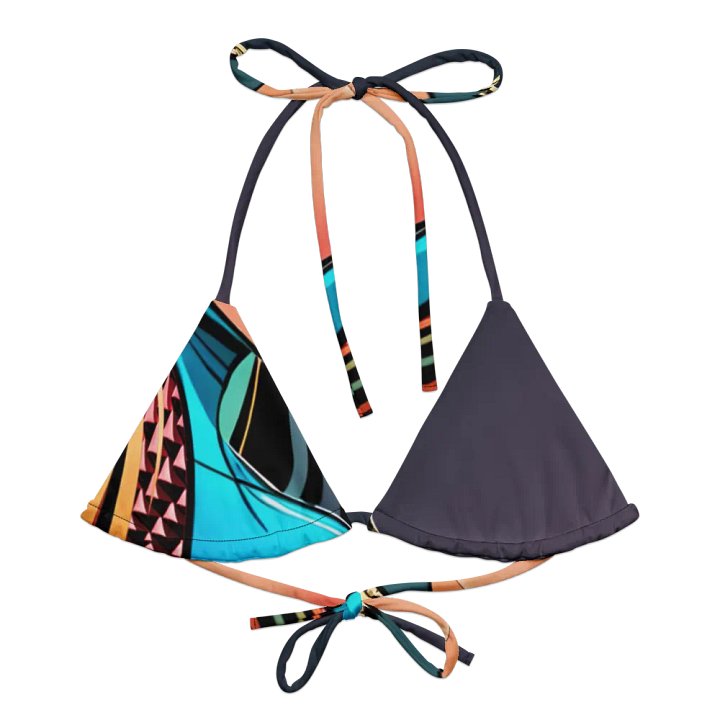 Yumi Blaze - All-Over Print Recycled Padded String Bikini Top product image (1)