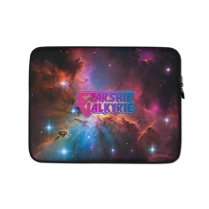 Starship Valkyrie Bi Pride Logo Nebula Laptop Cover product image (1)