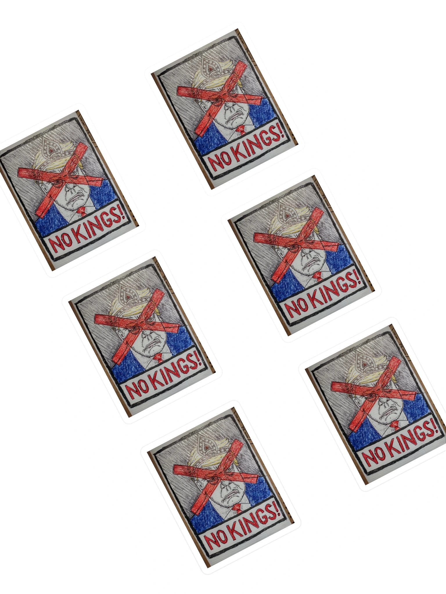 NO KINGS! Sticker Sheet product image (1)