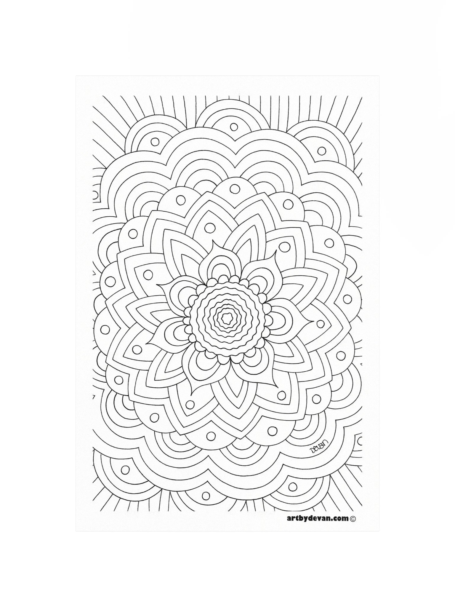 Color Your Own Art: Elaborate Mandala product image (4)