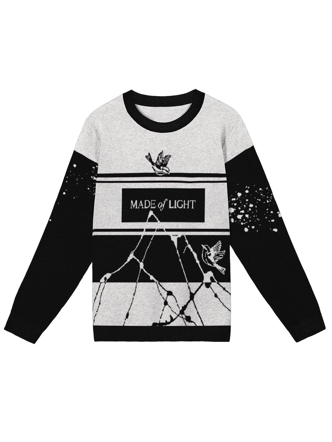 Knitted Crewneck Sweater – Classic Fit | Made of Light-bleach- Celestial Edition product image (3)