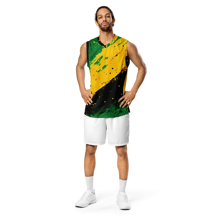 Vintage Jamaica Sport Print - Caribbean Apples | Unisex Basketball Jersey product image (2)