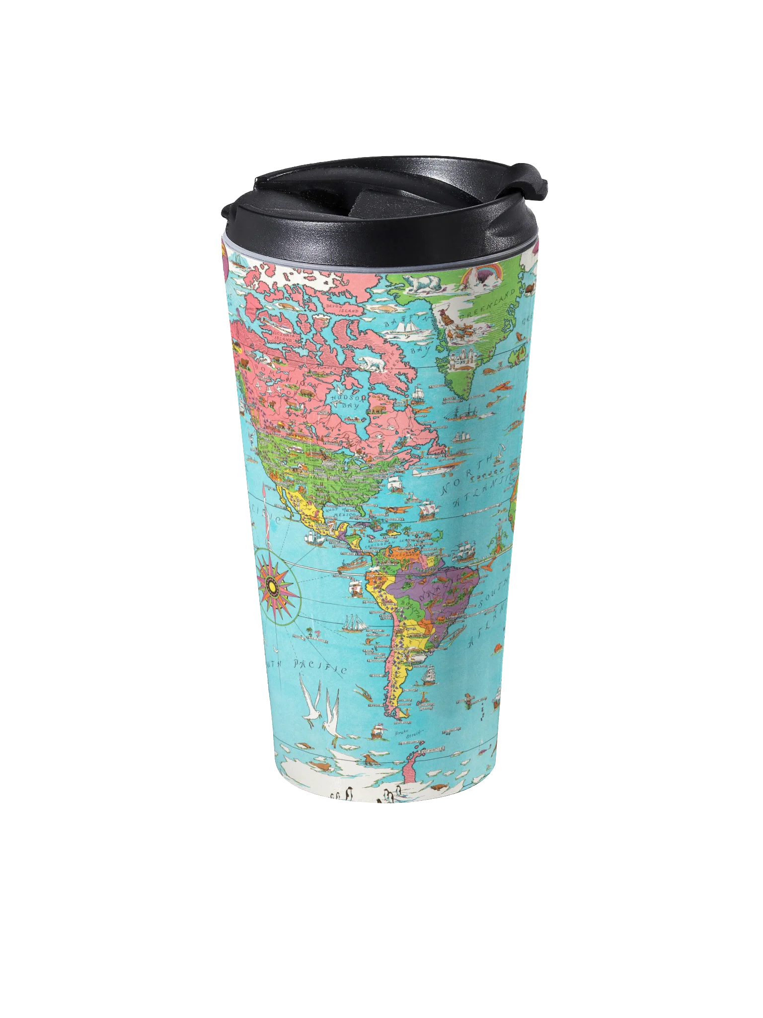 Mercator World Map Travel Mug product image (2)