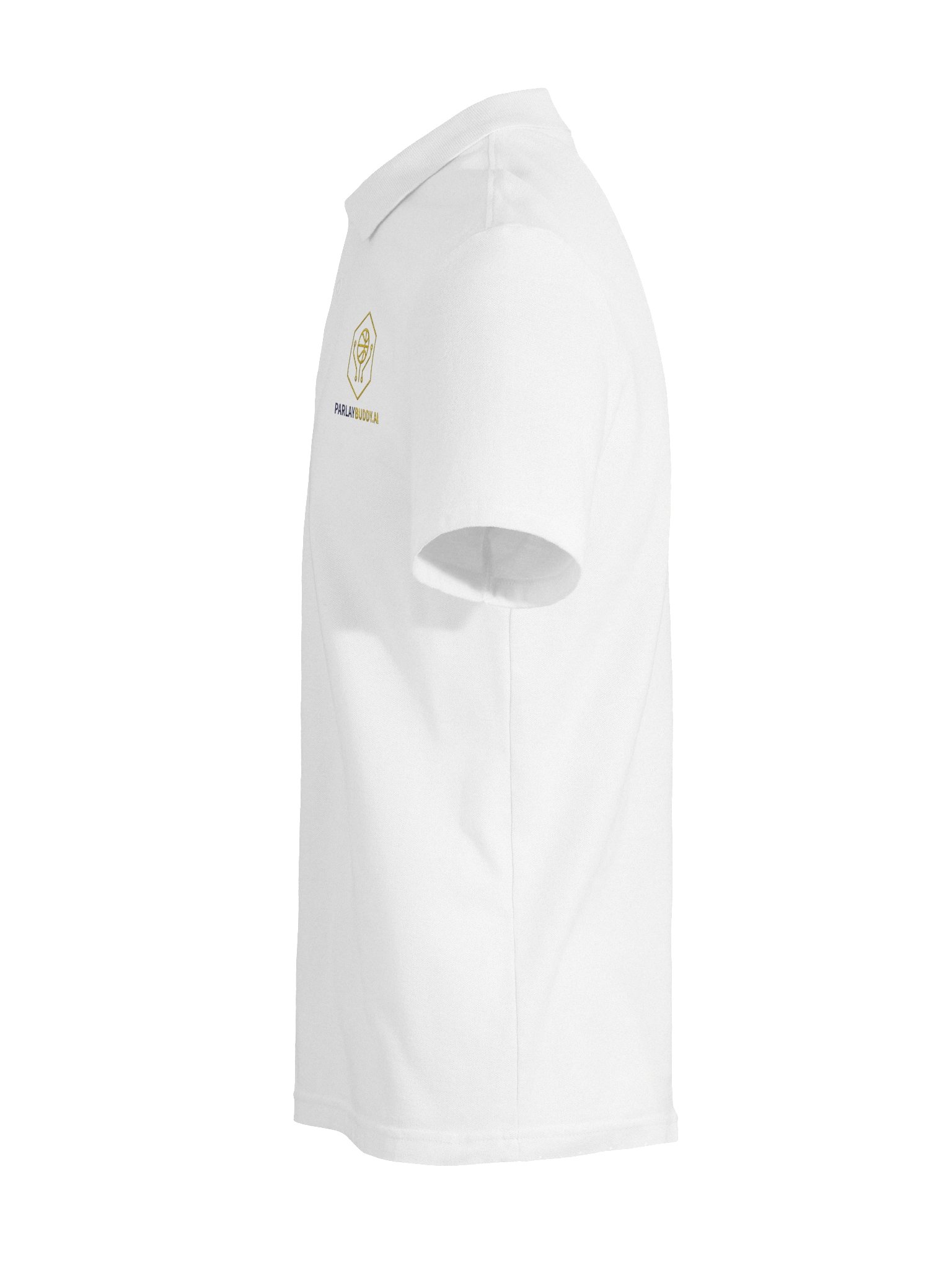 White ParlayBuddy.AI Polo product image (9)