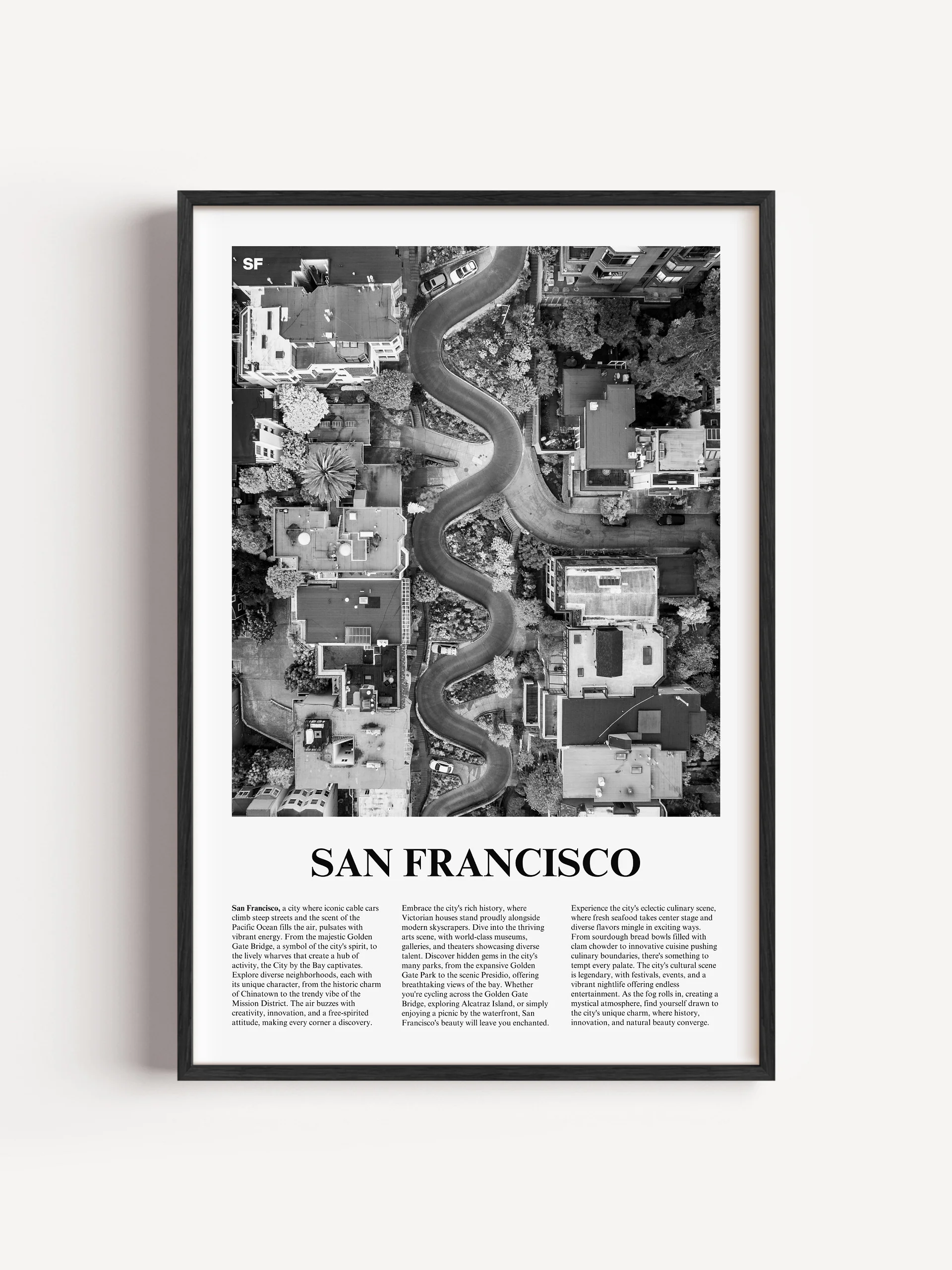 San Francisco 05 Newspaper Poster | Framed product image (1)